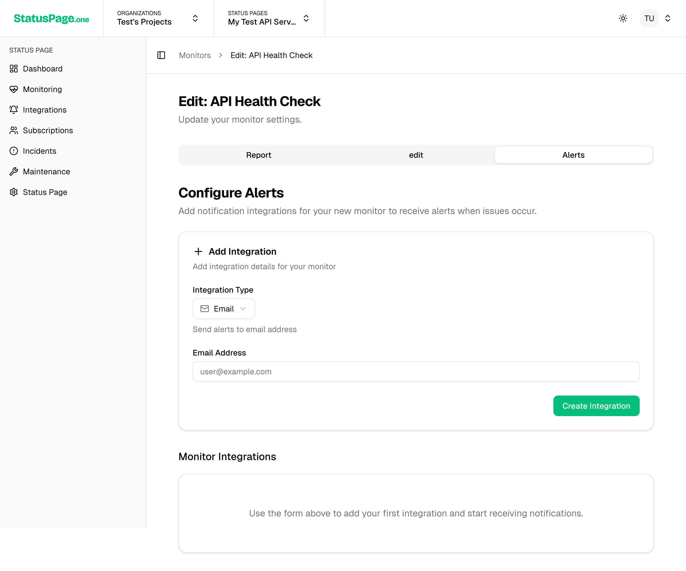 All Available Integration Types