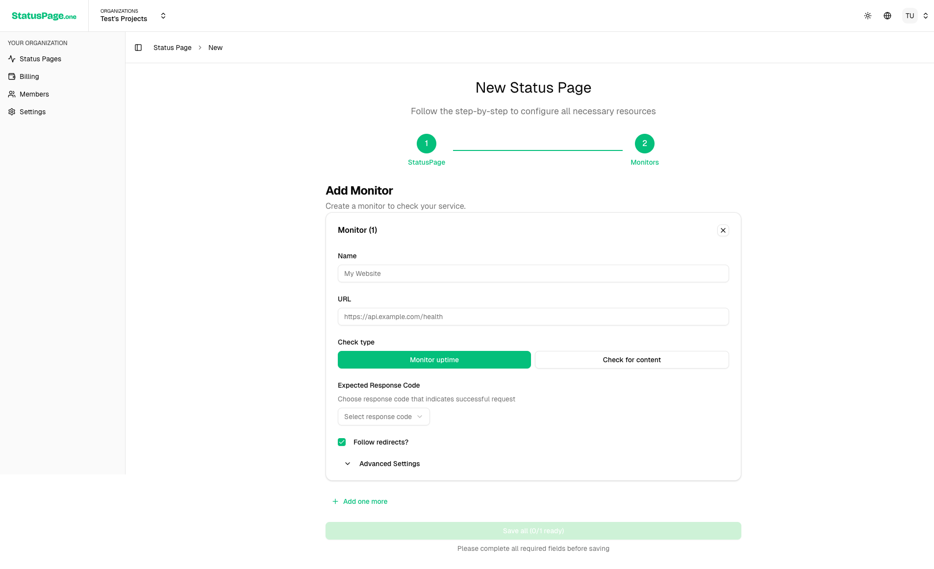Monitor Assignment Step